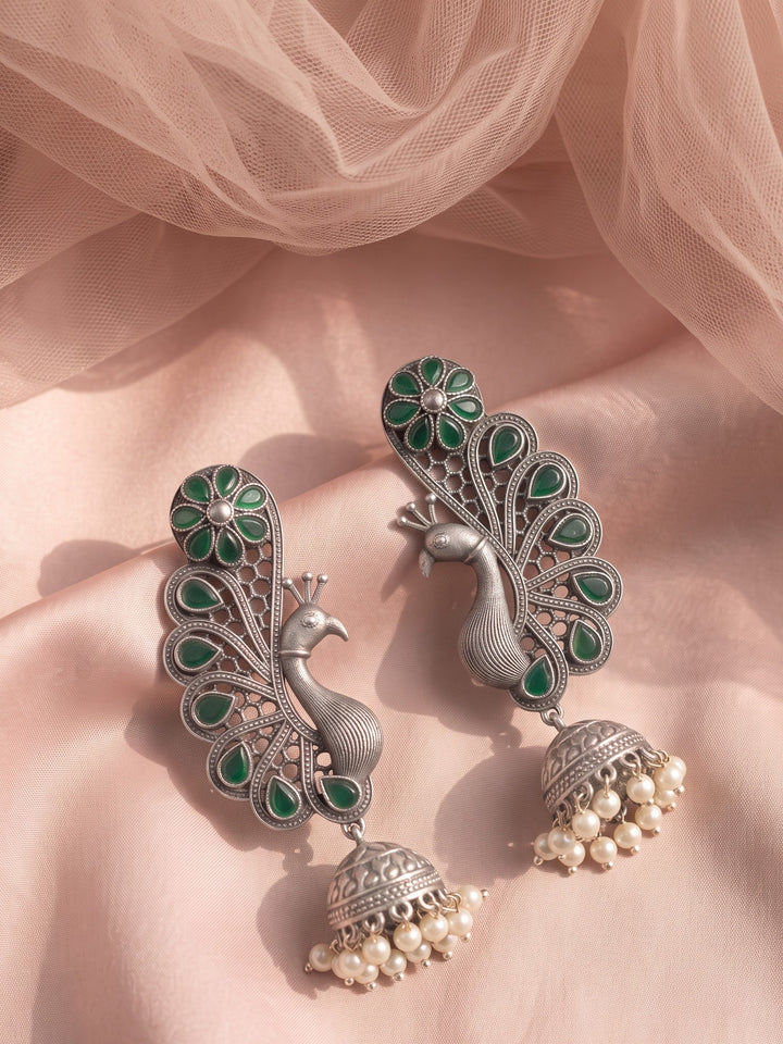 Emerald Mayur Earrings