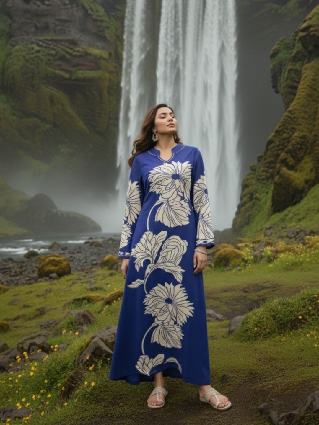 Bakul Spruce Digital Printed Kurta Pant Set