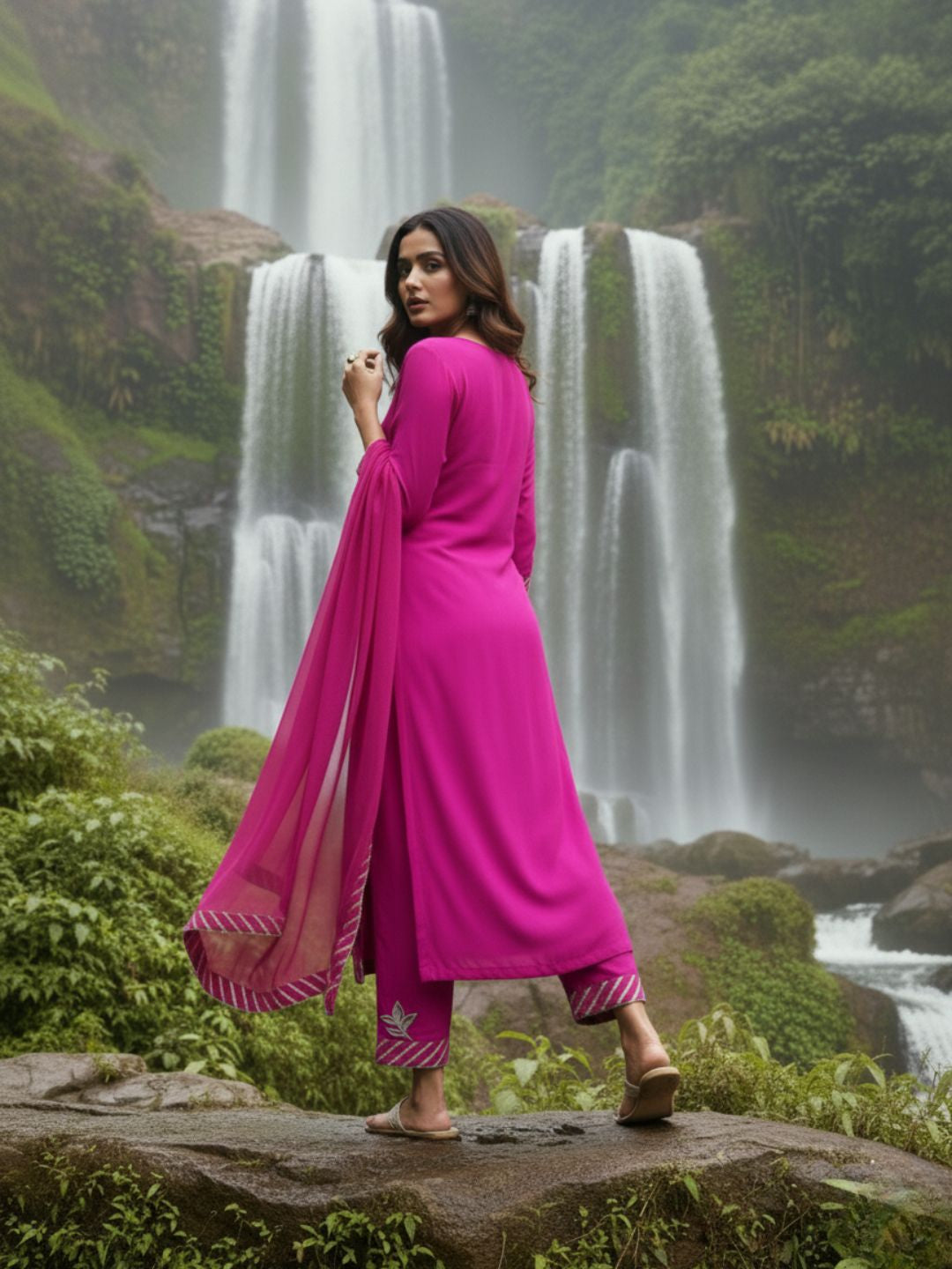 Albeli cameo premium work suit set