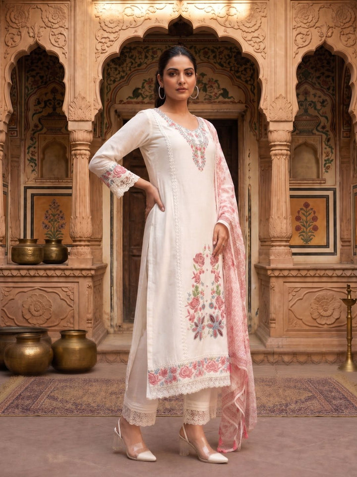Nadira Misri Embroidered Lawn Suit Set