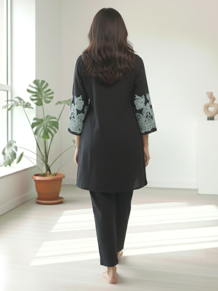 Reet Onyx Embroidered Co-ord Set