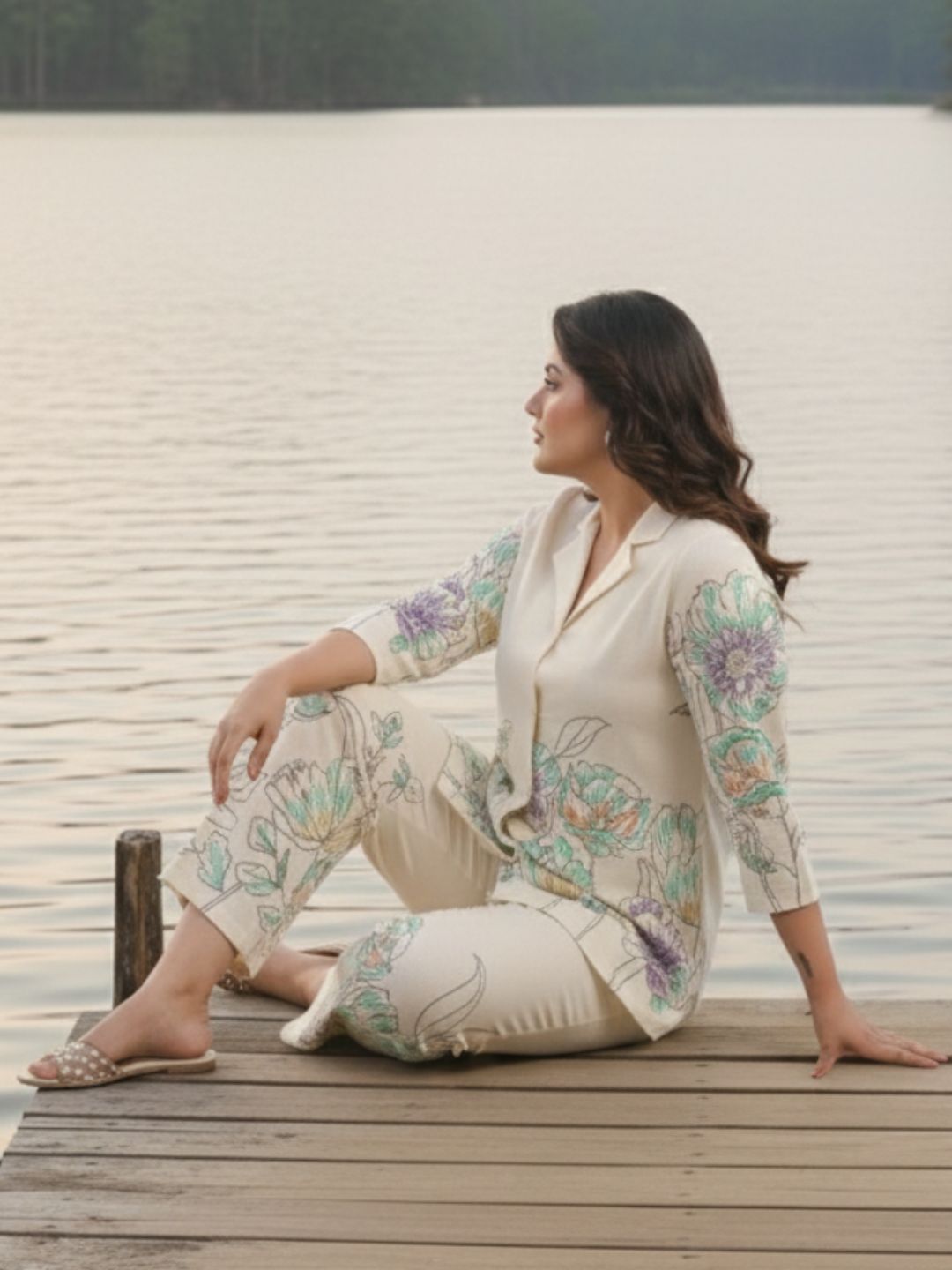 Hardik Snow Printed Cotton Co-ord Set