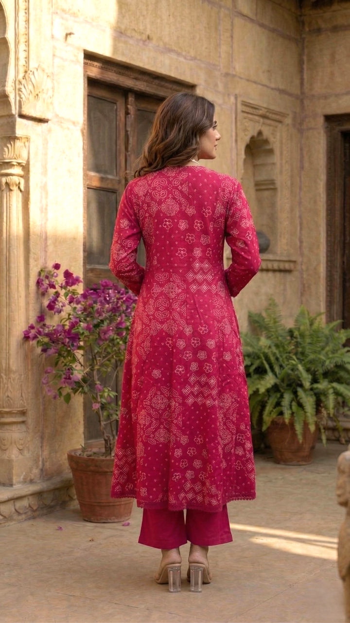 Vairagi Candy Printed Work Suit Set