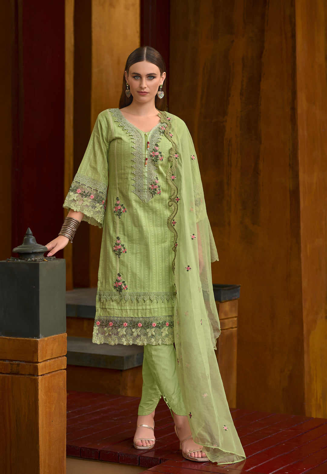 Tasneem Fern Embroidered Pakistani Suit Set
