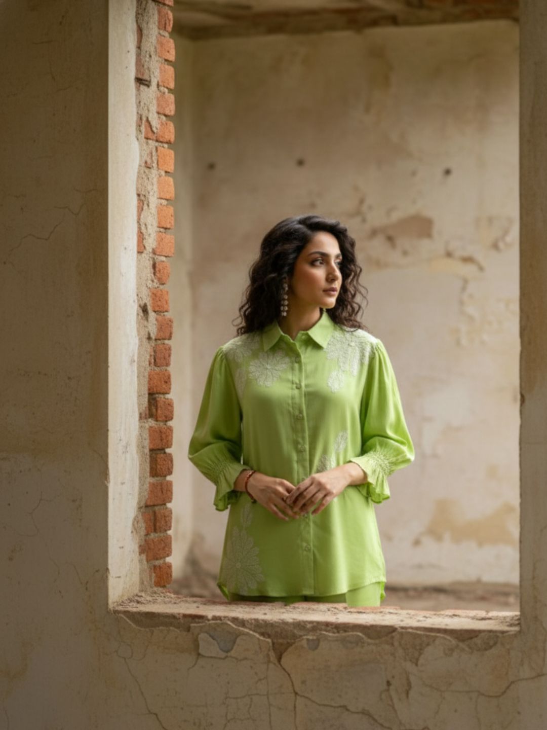 Holly pear Embroidered Co-ord Set