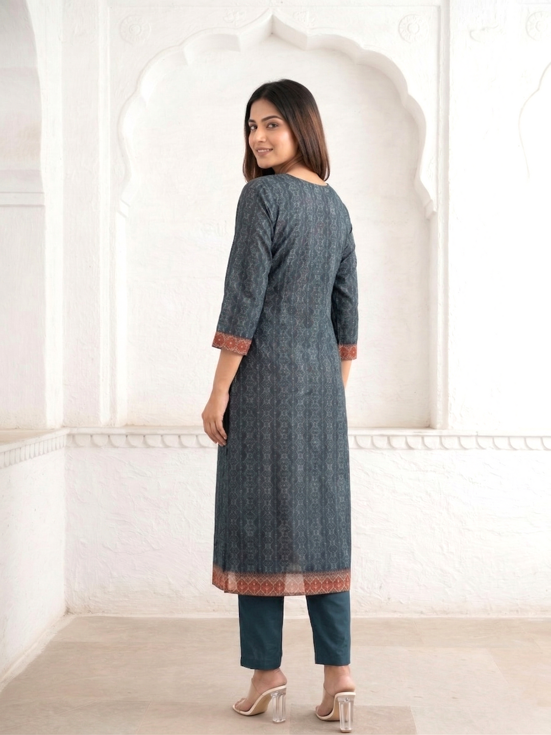 Katy Midnight Printed Suit Set