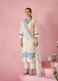 Nadira Frost Embroidered Lawn suit set