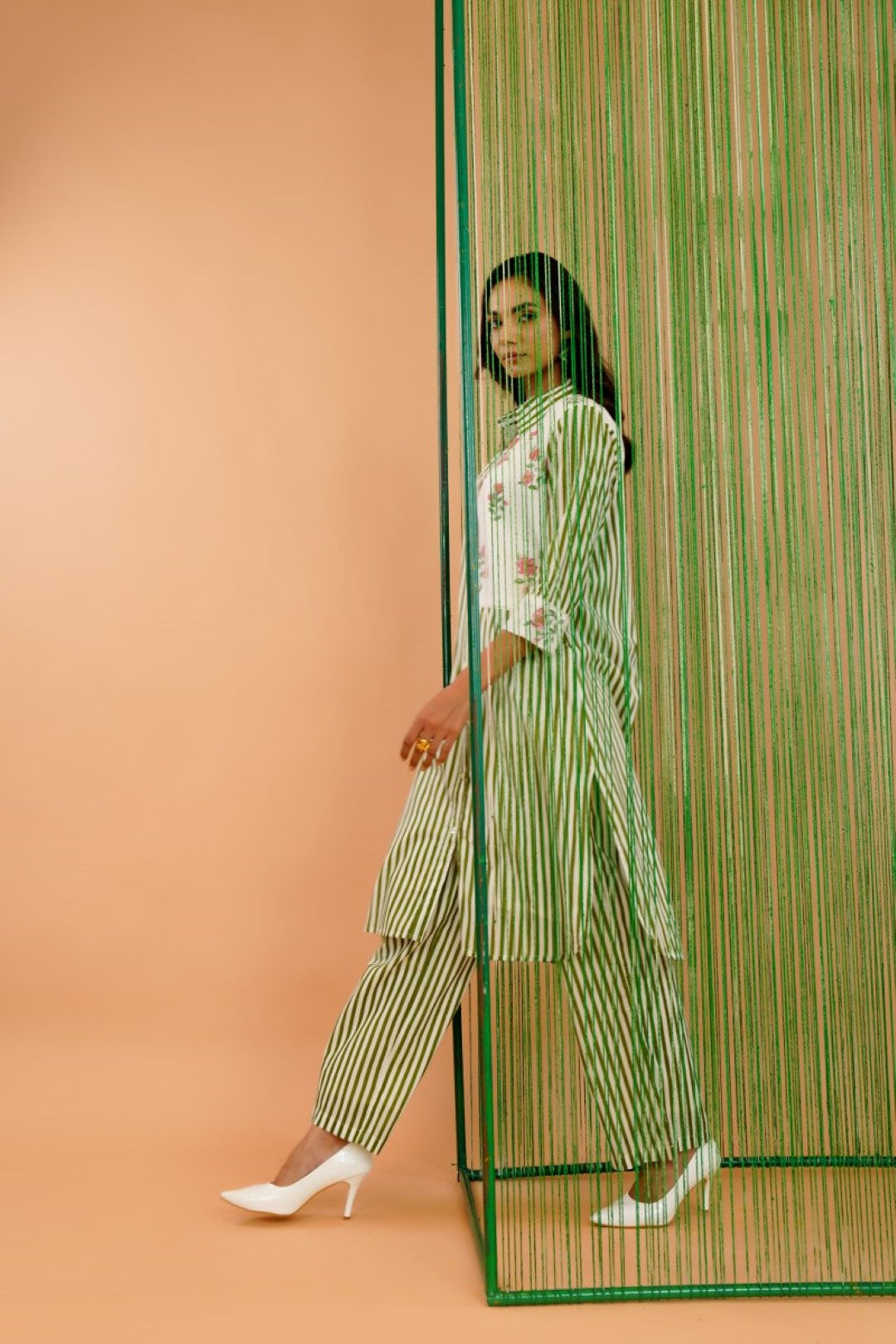 Tatva slime Stripes cotton co-ord set