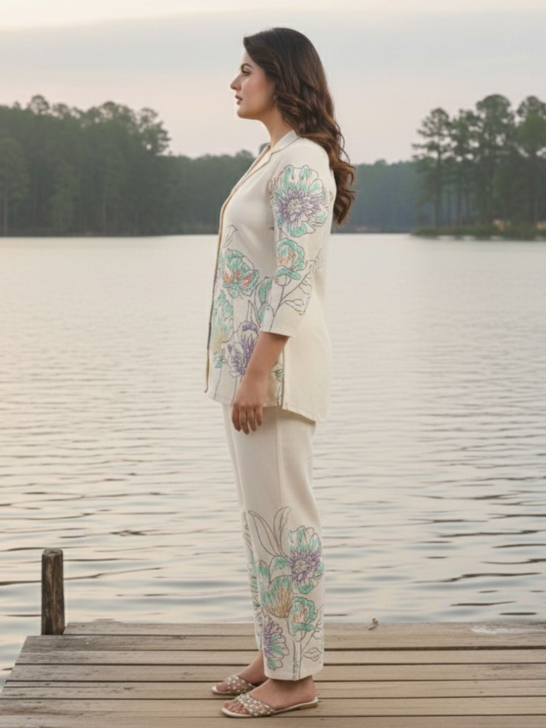 Hardik Snow Printed Cotton Co-ord Set