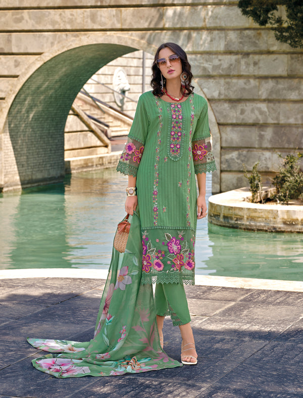 JASHAN FERN FULL HEAVY EMBROIDERY SUIT SET