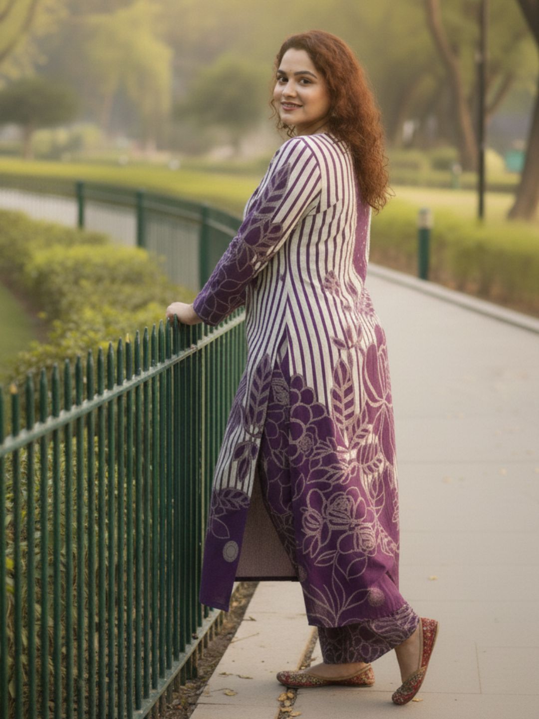 Bakul Cosmos Printed Kurta Pant Set