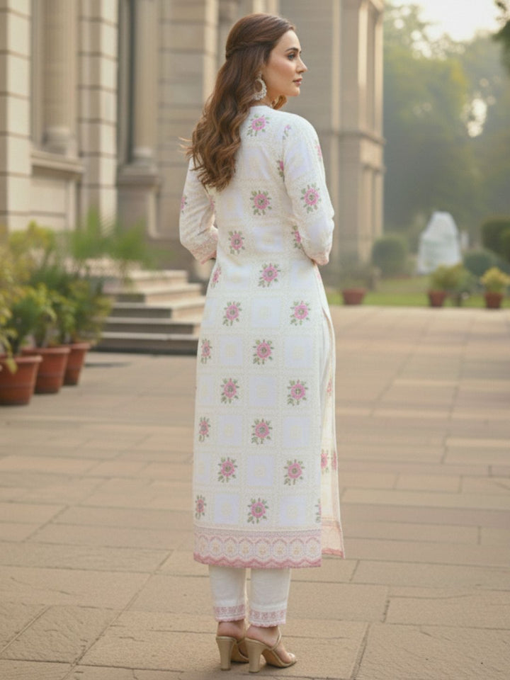 Sargam Angel Embroidery Cotton Suit Set