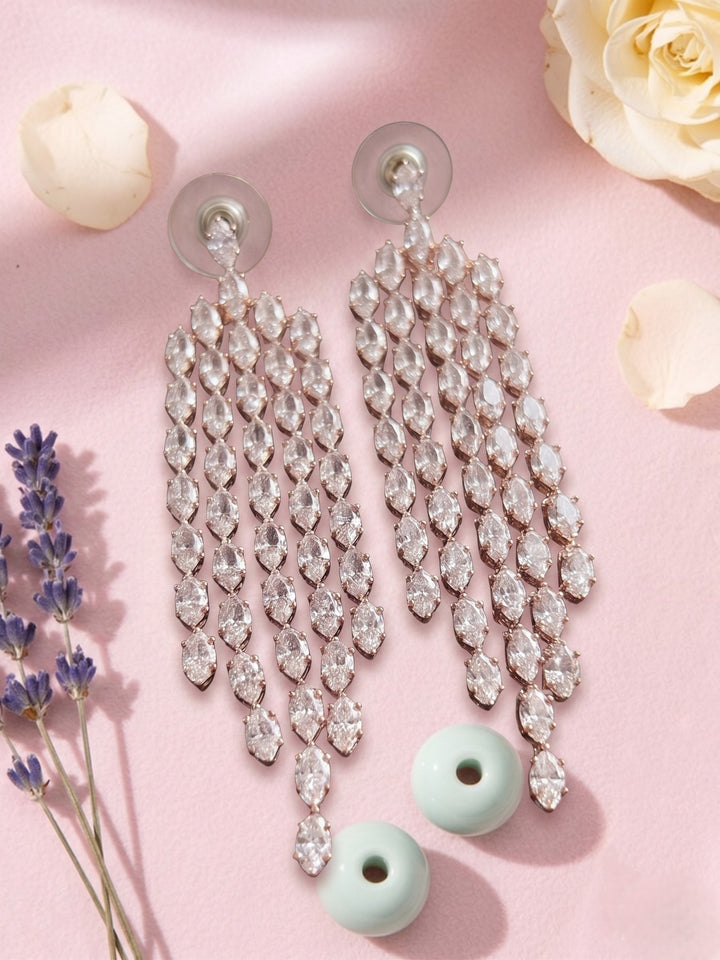 Crystal Cascade Chandelier Earrings