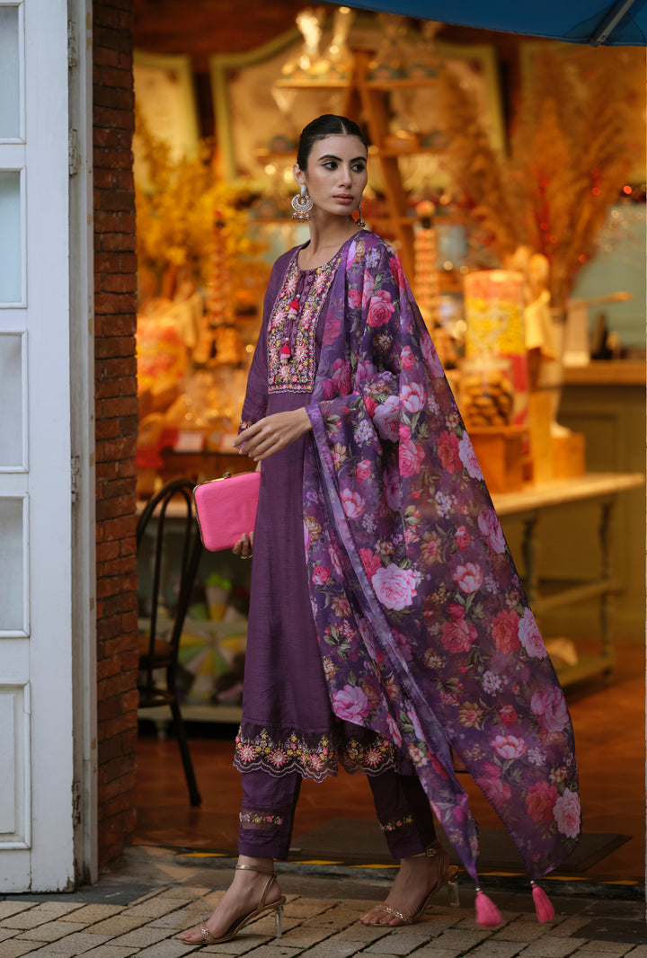 Meher Orchid Pakistani Full Work Suit Set