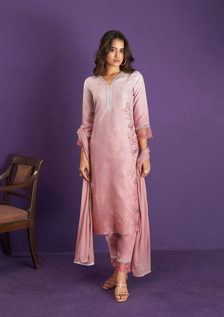 Disha Flamingo Elegant Suit Set