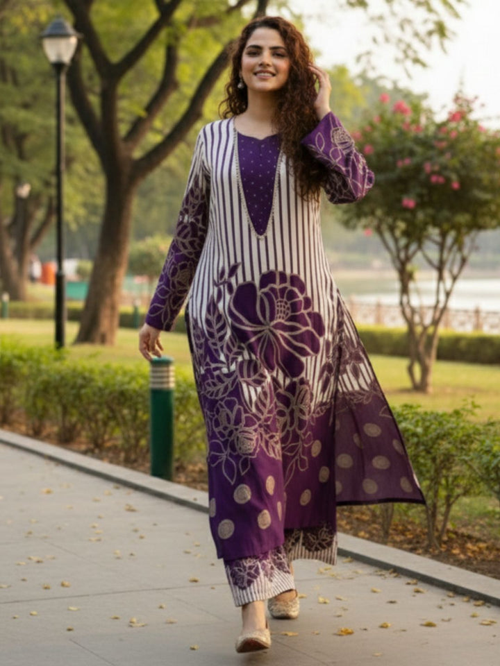 Bakul Cosmos Printed Kurta Pant Set
