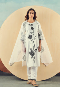Mudra Pearl Embroidered Suit Set