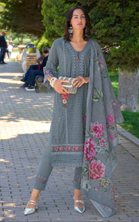 SARFARISH CLOUD SCHIFFLI HEAVY SUIT SET