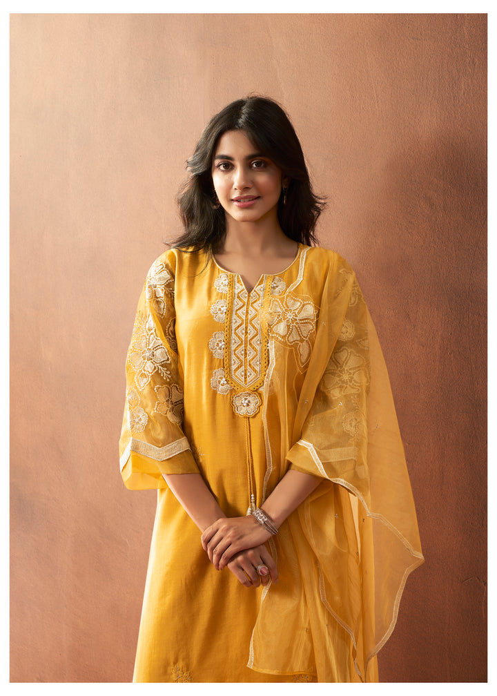 BUSHRA AMBER Lawn FULL WORK SUIT SET