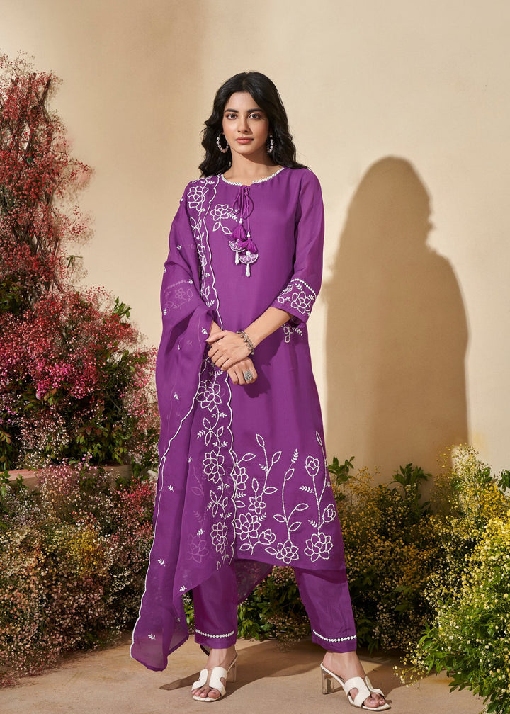 Veda orchid Full Work Suit Set