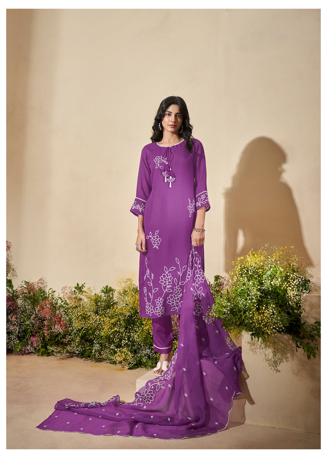 Veda orchid Full Work Suit Set