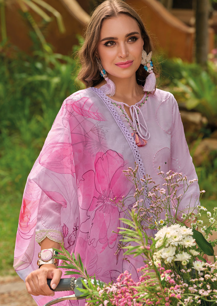 Gulshan Lily Embroidery Handwork Suit Set
