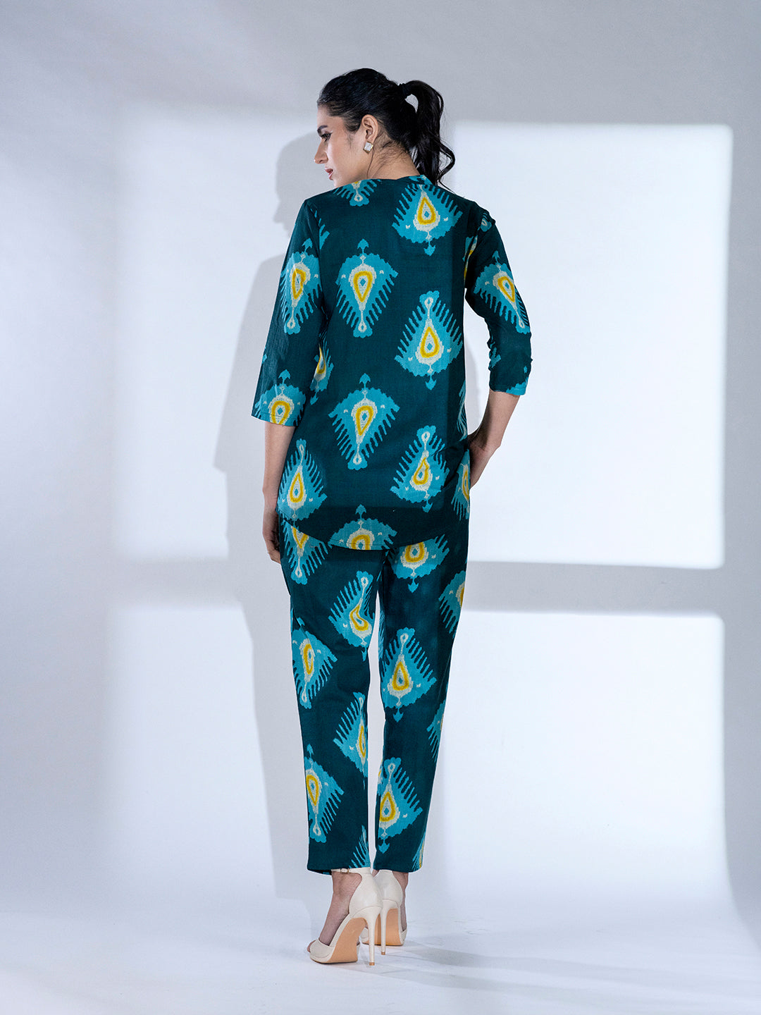 Tripti Azure Printed  Cotton Co-ord Set