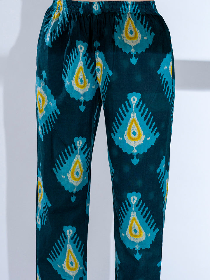 Tripti Azure Printed  Cotton Co-ord Set