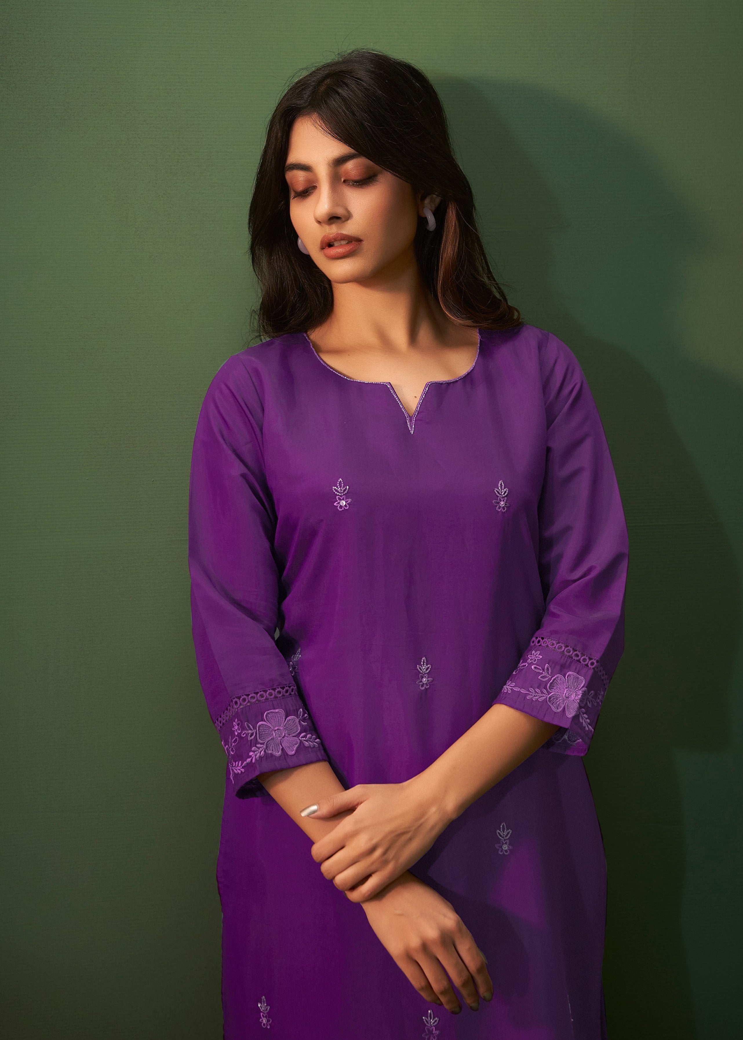 Amiya Purple Full Work Suit Set – Autumn Lane Clothing