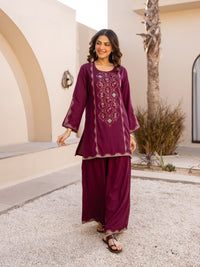 Karen zantium embroidery co-ord set