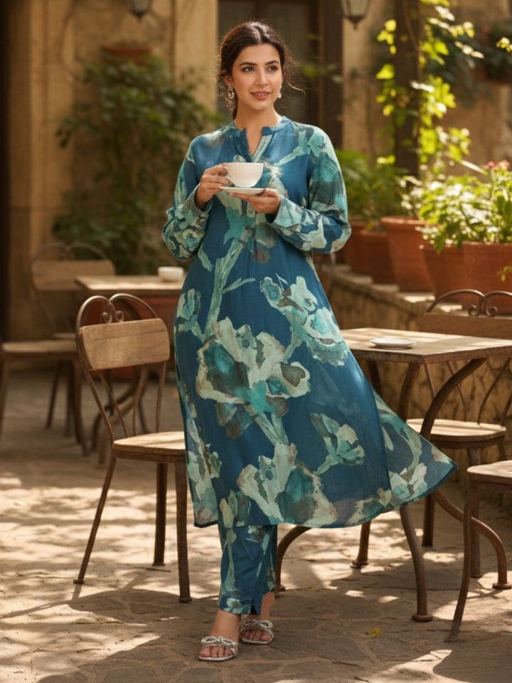 Pavitra ocean printed co-ord set