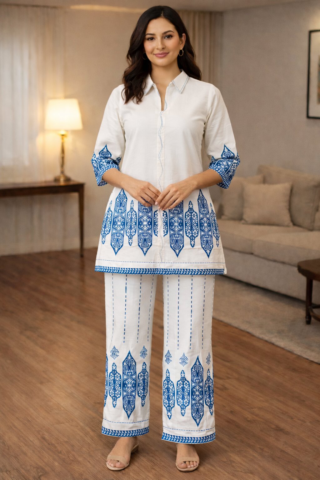 Akshara merino printed co-ord set