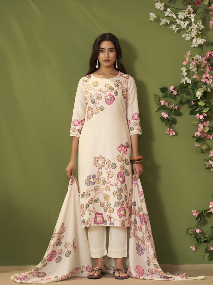 Itrh Parch Cotton Linen Suit Set