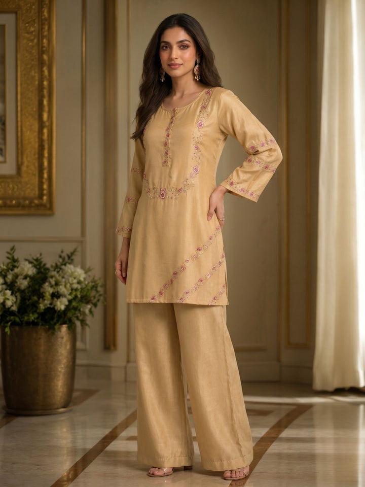 Raya Honey Embroidered Co-ord Set