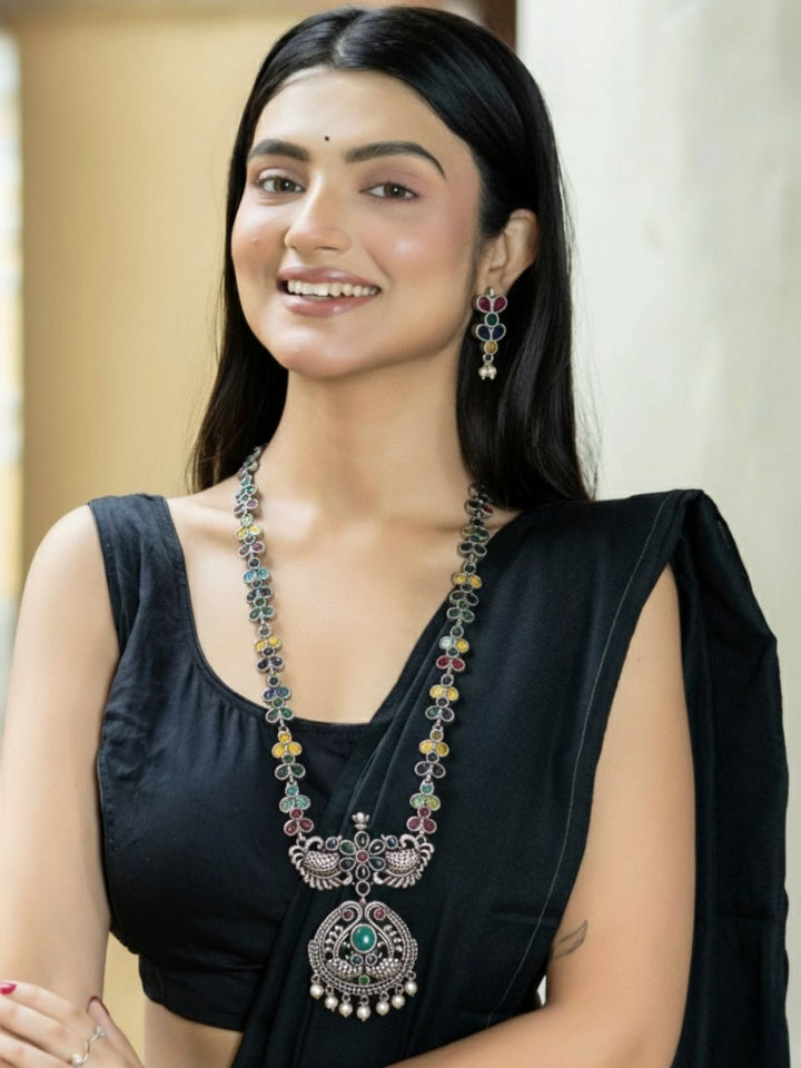 Antara Oxidised necklace set