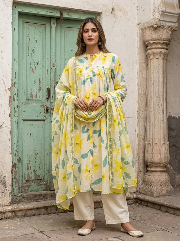 Swades calaman cotton suit set