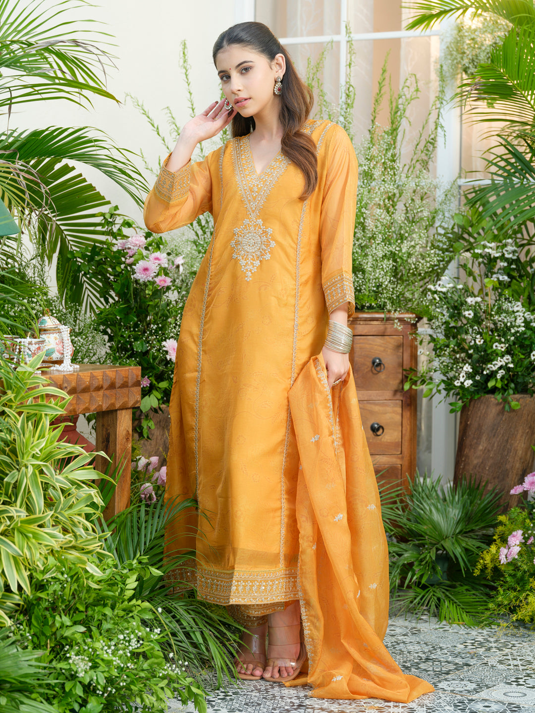 Palash sunshine full work suit set