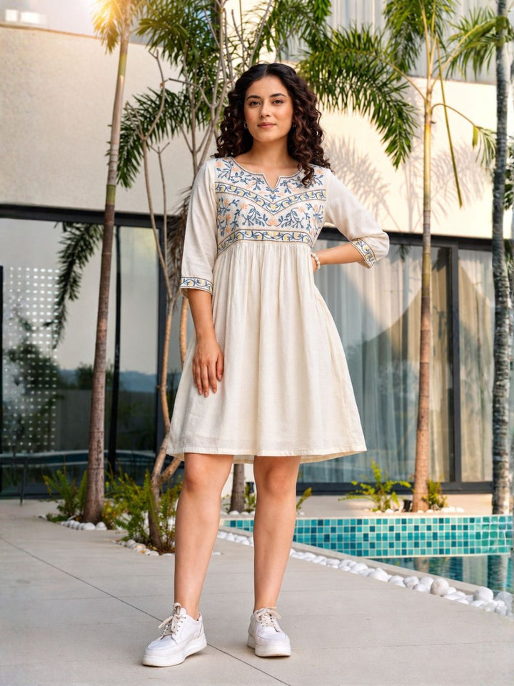 Jimmy Angel Cotton Embroidered Dress
