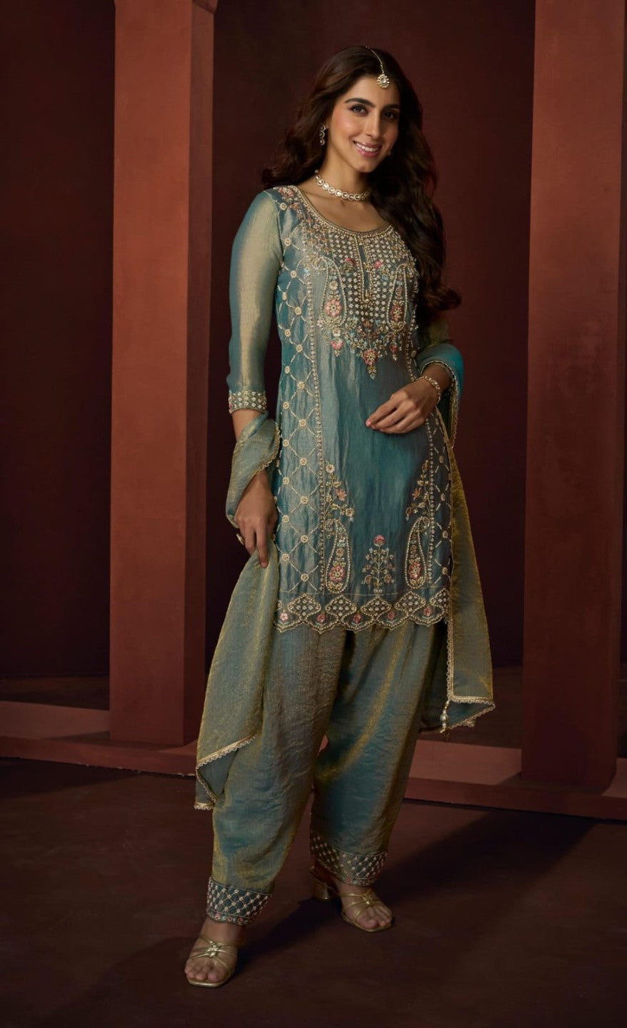 Haniya peacock full work farshi salwar suit set