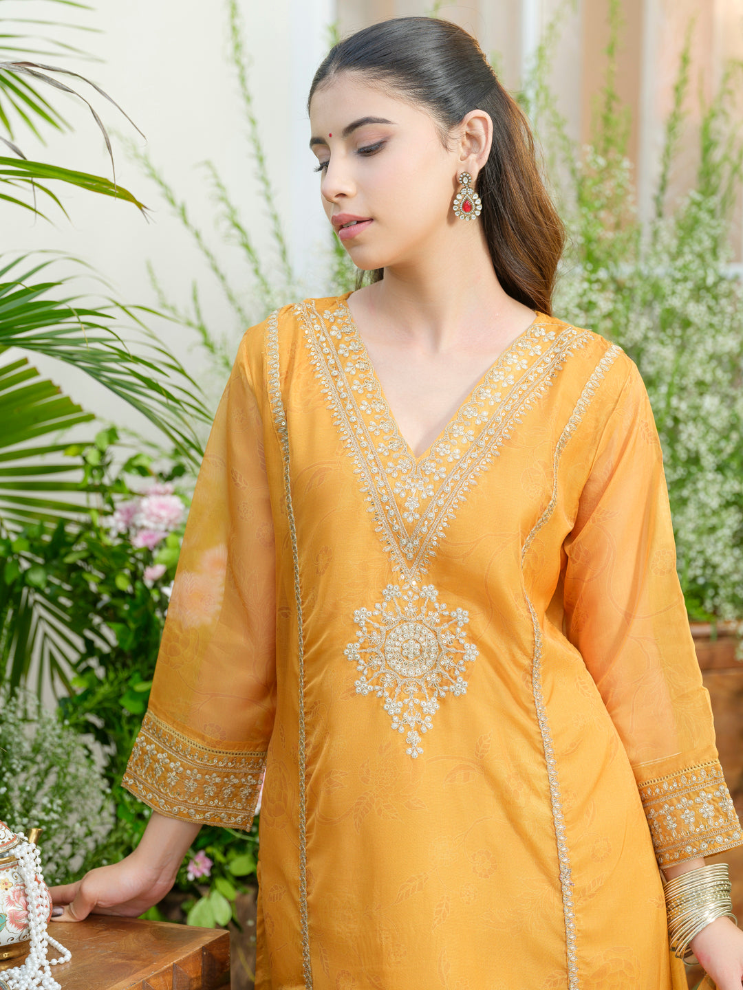 Palash sunshine full work suit set