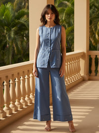 Ivanka cadet cotton waist coat pant set