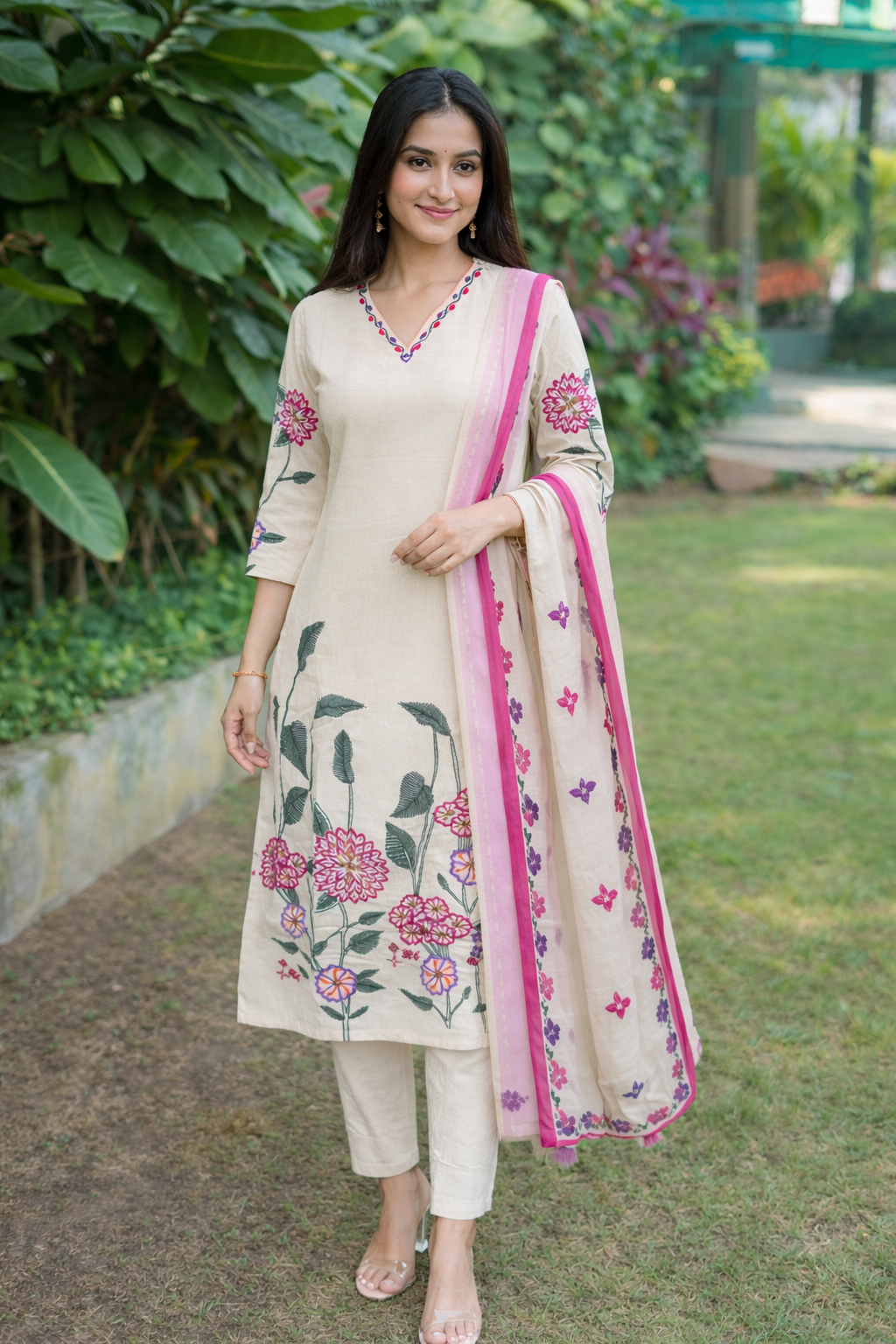 Kartar angel cotton suit set