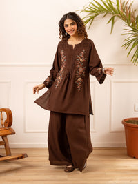 Karen fali embroidery cotton co-ord set