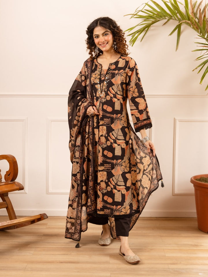 Karen oslo printed cotton suit set