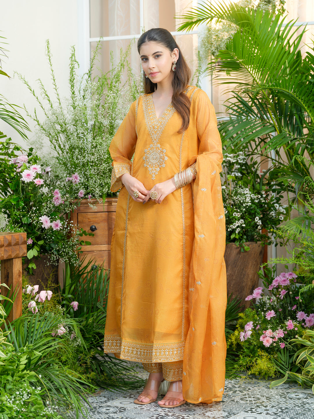 Palash sunshine full work suit set