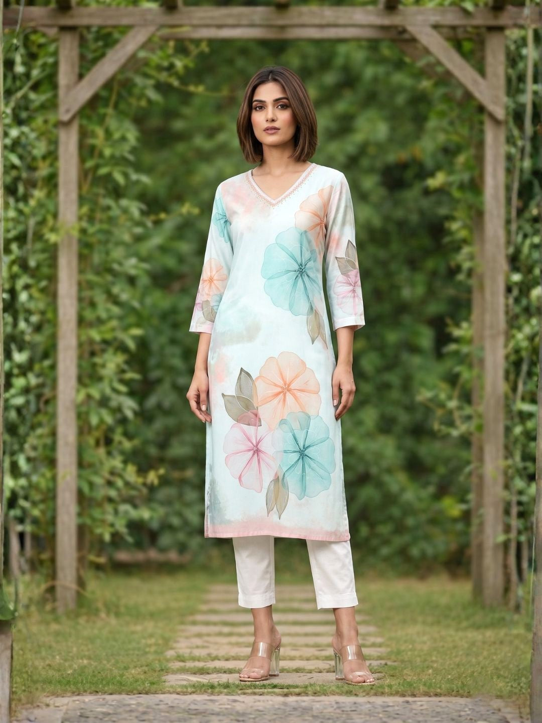 Yami Celeste Printed Kurti