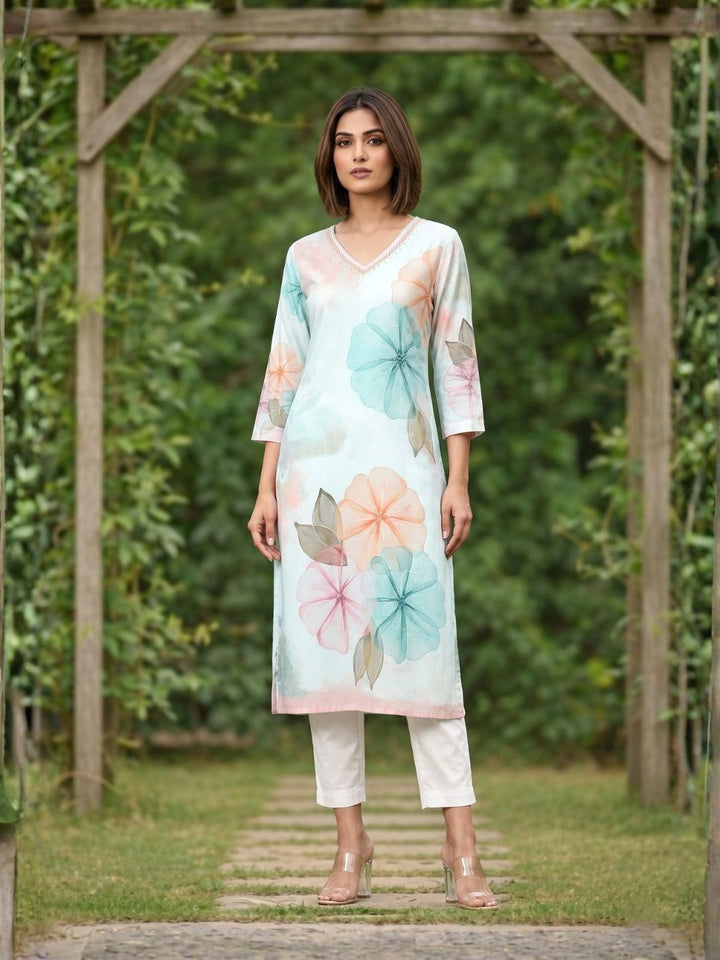 Yami Celeste Printed Kurti