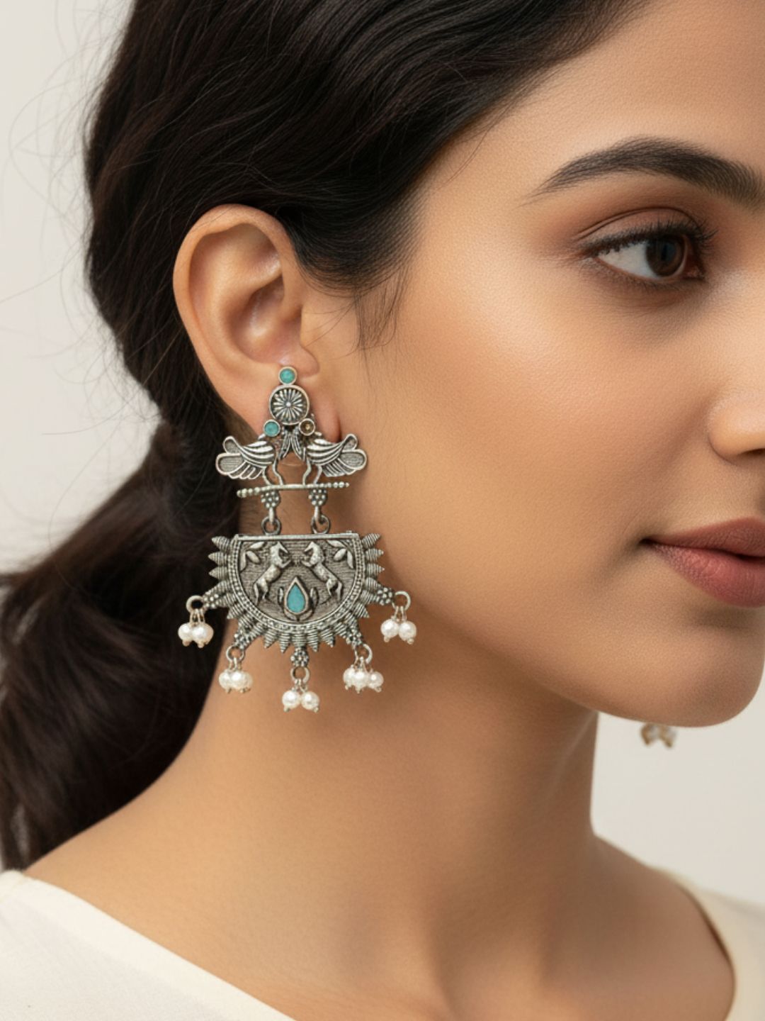 Antaara Oxidised Earrings