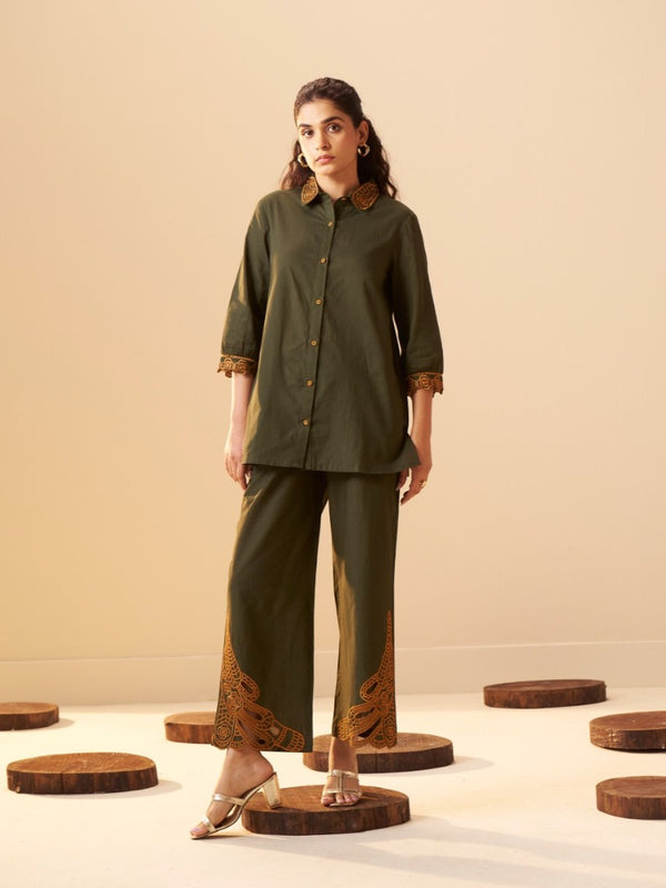 Tisca forest embroidery co-ord set
