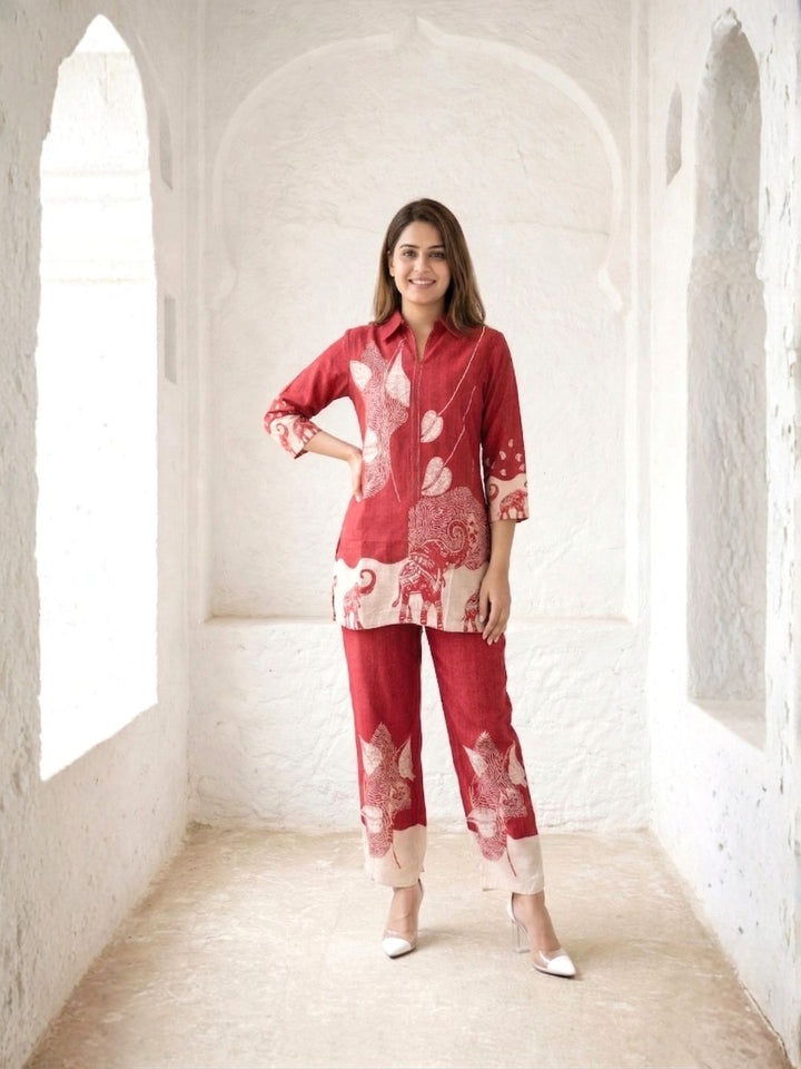 Akshara canta printed Cotton co-ord set